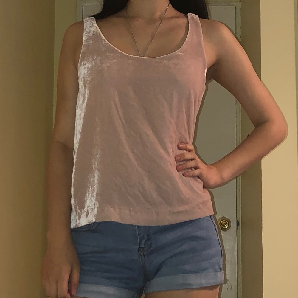 💙 [BOGO 1/2 off]💙 J. Crew pin velvet tank top